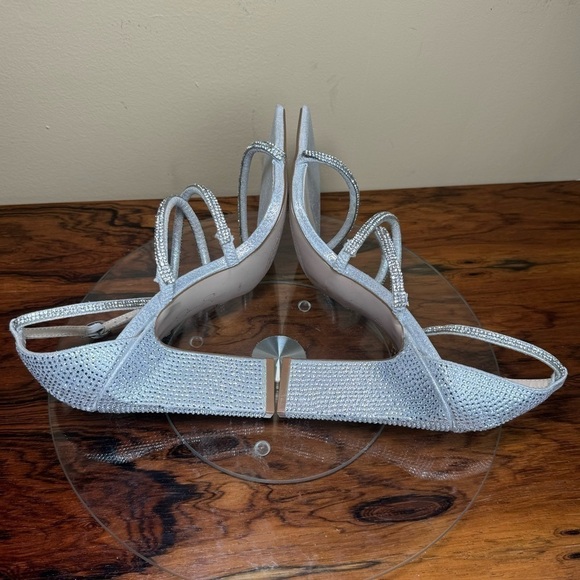 Jessica Simpson Geralie Rhinestone Strappy Dress Sandals in Silver - Picture 2 of 16